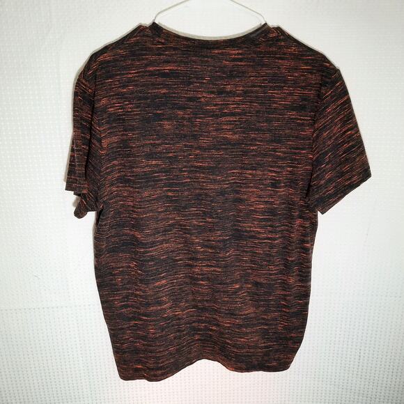 Superdry XL Orange Label Tee Black Marled Cotton Stretch Shirt Logo Streetwear - Picture 6 of 6